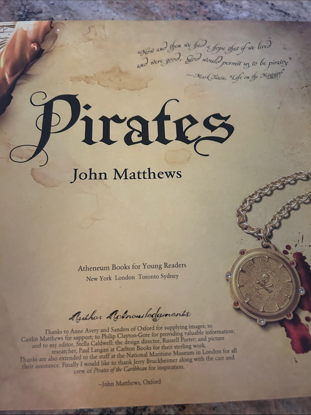 Pirates by John Matthews - Decorative Skull  Cover